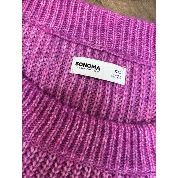 Sonoma Goods Sweater Pink Size XXL Cozy Crewneck NWT Women's - Picture 9 of 9